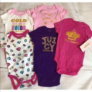 Juicy Coutre One Piece Bodysuit 5 pieces